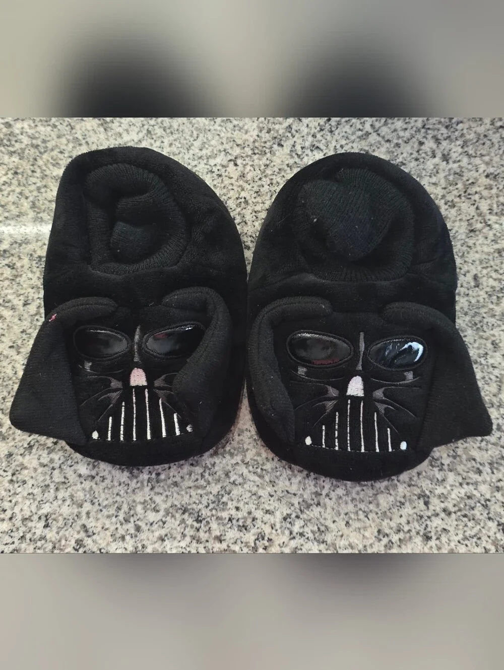 STAR WARS Little Kids Indoor Darth Vader Costume Cosplay Slippers Black Size 7/8